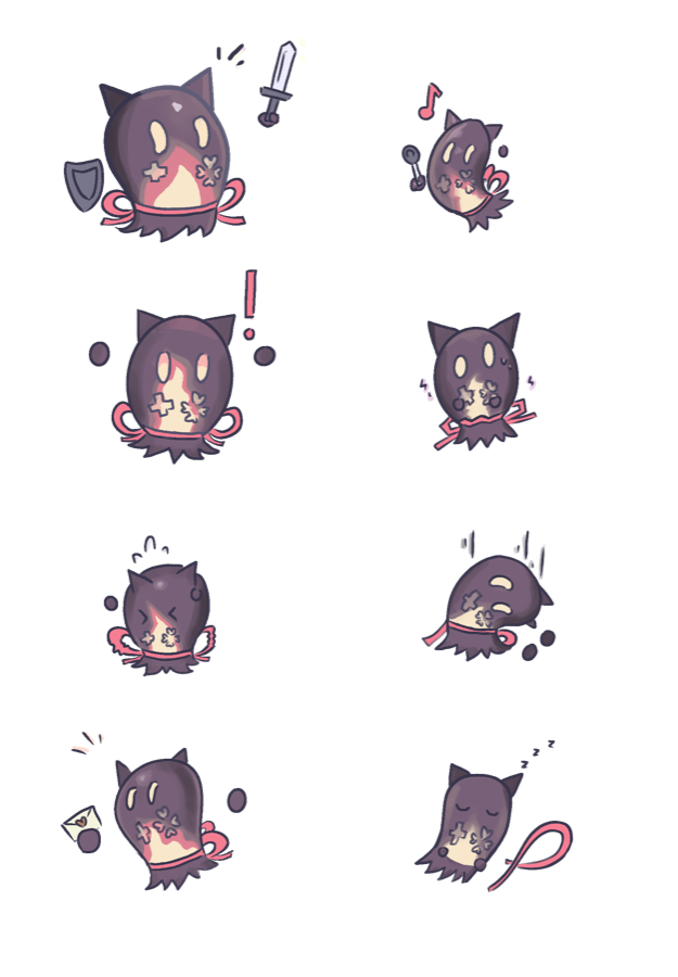 More Mori sticker concepts